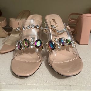 Nude/Gem heels